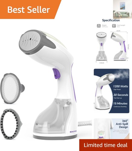 Powerful 1200w clothes steamer - powerful,